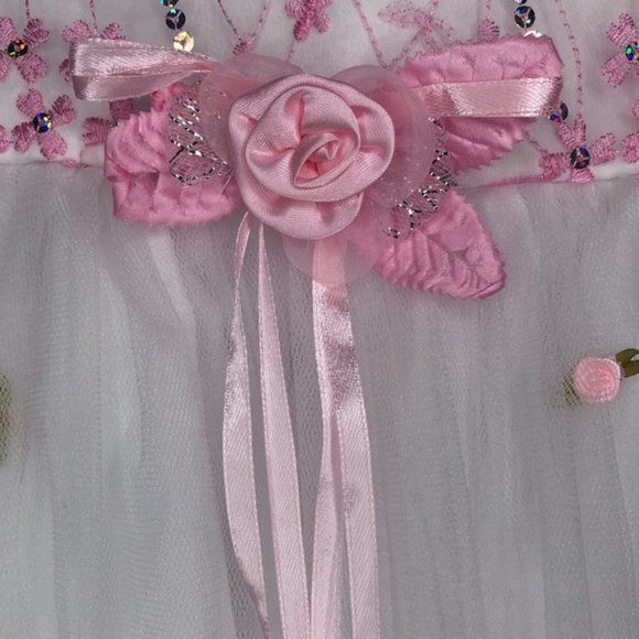 Jia Rong Princess pink & white dress 18 months - Picture 6 of 6